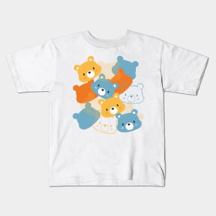 Abstract Cute Bear Cartoon Kids T-Shirt
